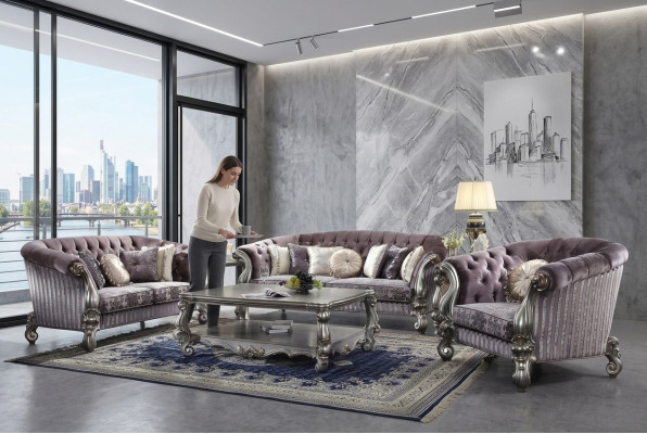 Sofagarnitur 3+2+1 Sitzer Wohnlandschaft Sofa Couch Polster Deko Garnitur