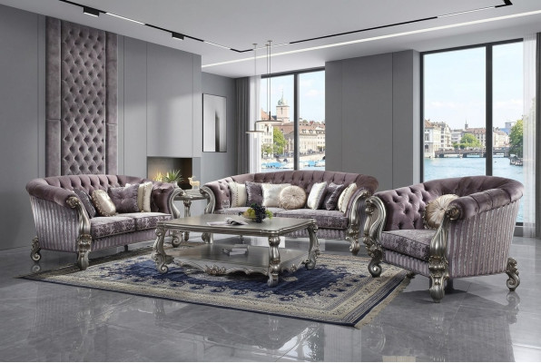 Wohnzimmer Garnitur Klassische Couch Garnitur Wohnlandschaft 5tlg.
