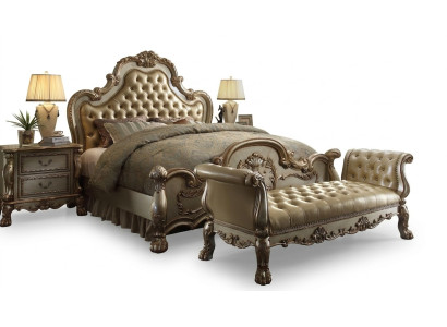 Chaiselounge Sofa Liege Couch Liegen Chaise Leder Barock Rokoko
