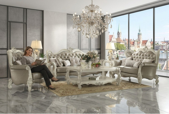 Sofagarnitur 3+2+1 Sitzer Klassischer Deko Wohnlandschaft Sofas Couchen