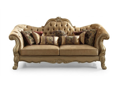 Chesterfield 3 Sitzer Relax Club Sofas Lounge Sofa Textil Polster Couch Stoff