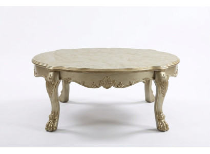 Klassischer Tisch Couchtisch Beistelltisch Sofa Design Wohnzimmer Barock
