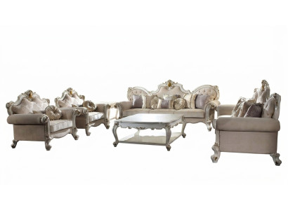 Luxus Sofagarnitur 3+2+1+1 Sitzer Set Design Sofa Polster Couchen Couch