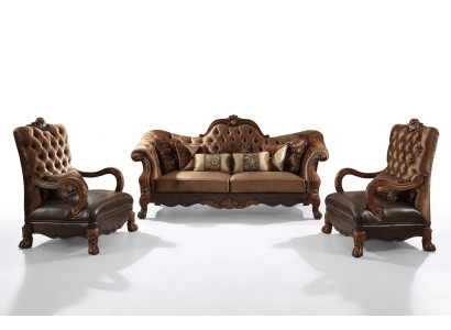 Design Sofagarnitur 3+1+1 Sitzer Couchtisch Beistelltisch 6 tlg.Wohnzimmer
