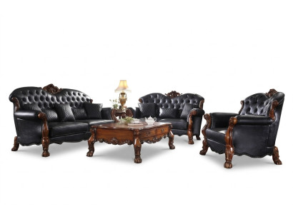 Sofagarnitur 3+1+1 Sitzer Sofa Couch Polster Garnitur Couchen Leder