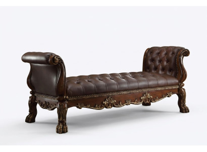 Chesterfield Chaiselongues Liege Ottomane Sofa Echtes Leder Relax Chaise