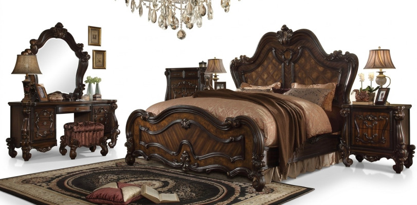 Chesterfield Doppelbett Bett Design Ehebett Luxus Betten Barock Antik Stil