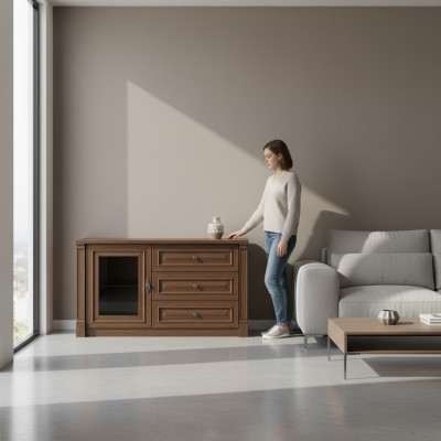 Kommode Hoch Schrank Side Low Board Kommoden Designer Edel Luxus Schränke Holz