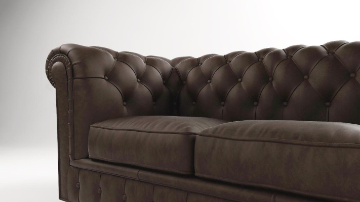 Klassische Chesterfield Couch Sofa 3 Sitzer Couchen Sofas Polster Dreisitzer