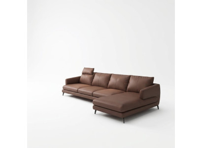 Sofa L-Form Ledersofa Couch Wohnlandschaft Ecksofa Garnitur Moderne Couchen Neu