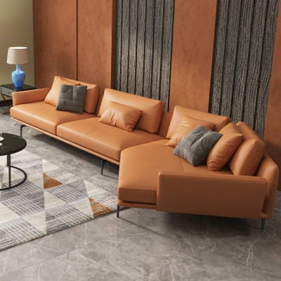 Ecksofa L-Form Stoff Couch Wohnlandschaft Garnitur Design Modern Sofa Trapez Neu