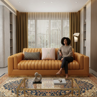 Wohnlandschaft Garnitur Design Modern Sofas Sofa 3 Sitzer Ledersofa Couch