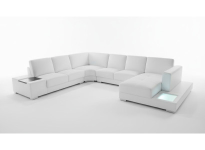 beleuchtete moderne couchen möbel eckgarnitur landschaft sitz sofa wohnzimmer