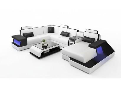 Ecksofa Design Couch Sofa Polster Ecke Garnitur Ausgefallene Wohnlandschaft Neu