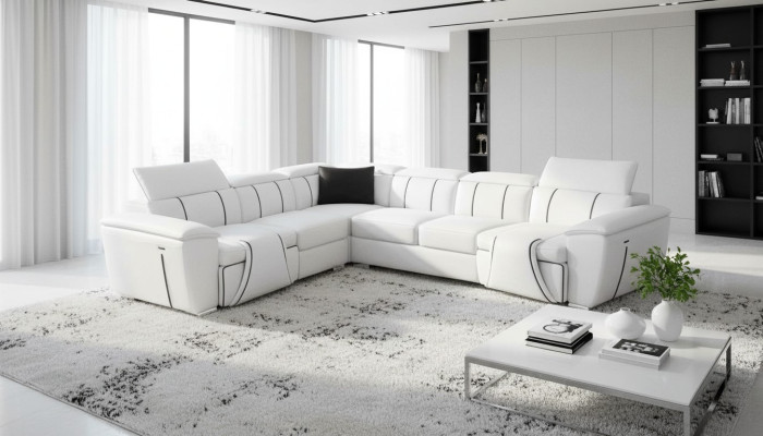 Ecksofa Eckcouch Polster Wohnlandschaft Moderne Design Sofa Sitz Garnituren 2tlg