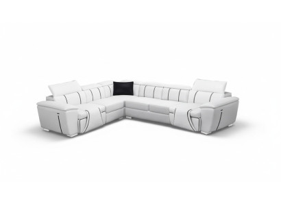 Ecksofa Wohnlandschaft Eckcouch Polster Eckgarnitur Sofa LForm Ledersofa Couch