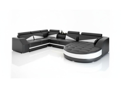 Wohnlandschaft Ledersofa Modernes Sofa Ecksofa LForm Couchtisch Eckgarnitur Neu