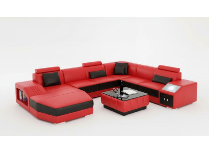 Ledersofa Designer Sofa Ecksofa UForm Modernes Sofa Ledersofa Ecksofa Polster