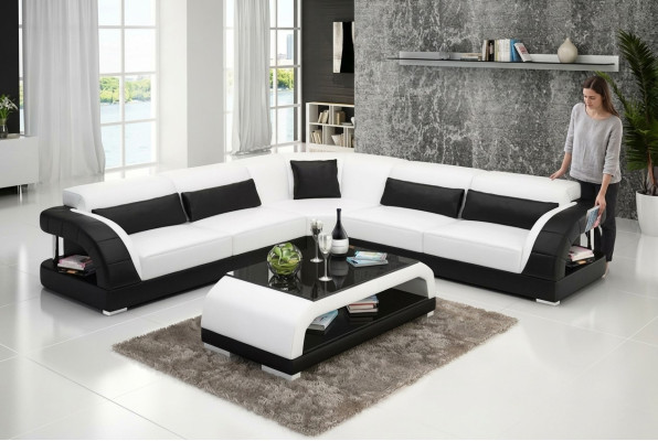 Ledersofa Design Wohnzimmer Couchen Günstige Polster Möbel Sitzgarnitur Sofa Neu