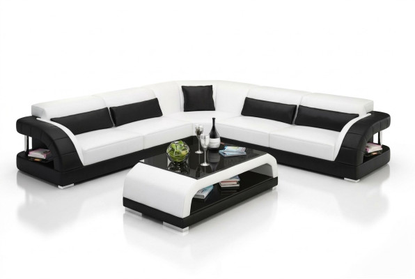 Ledersofa Design Wohnzimmer Couchen Günstige Polster Möbel Sitzgarnitur Sofa Neu