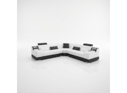 Design Ecksofa Wohnzimmer Moderne Eckcouch Lederpolster Couch Sofa