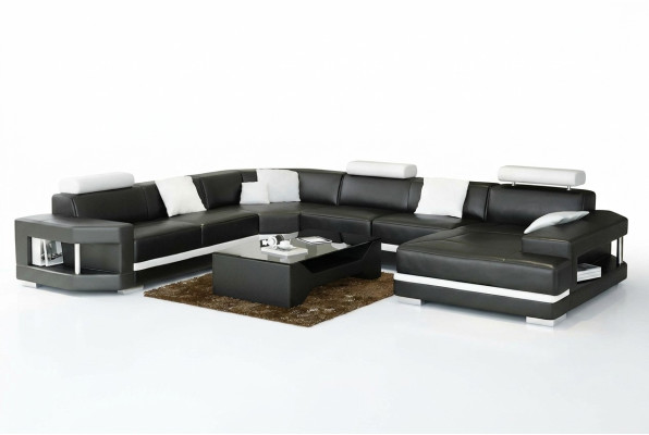 Design Moderne Wohnzimmer Ecksofa Möbel Eckcouch Lederpolster Couch