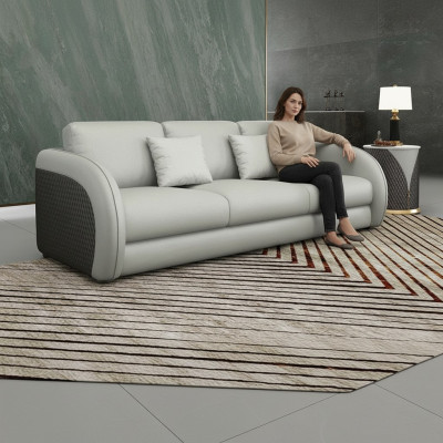 Ledersofa Sofagarnitur Polster Couchen Klassische Wohnzimmer Möbel Sofa 321 Neu