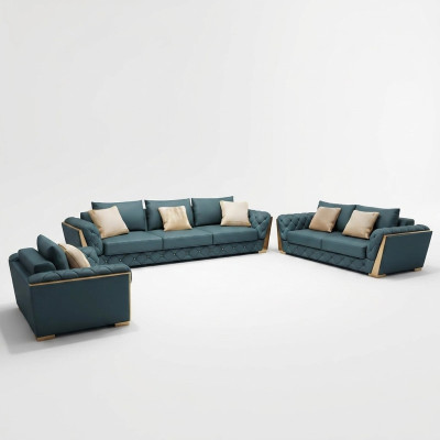 Modernes Sofa 3 Sitzer Wohnlandschaft Designer Couchen Sitzpolster Neu
