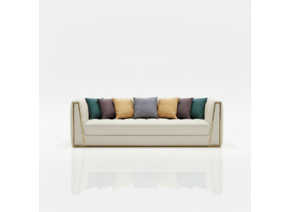 Dreisitzer Wohnlandschaft Modernes Sofa 3 Sitzer Ledersofa Designer