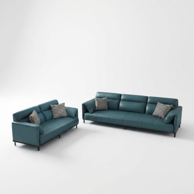 Design Wohnlandschaft Deko Sofagarnitur 3+2 Sitzer Ledersofa Wohnzimmer