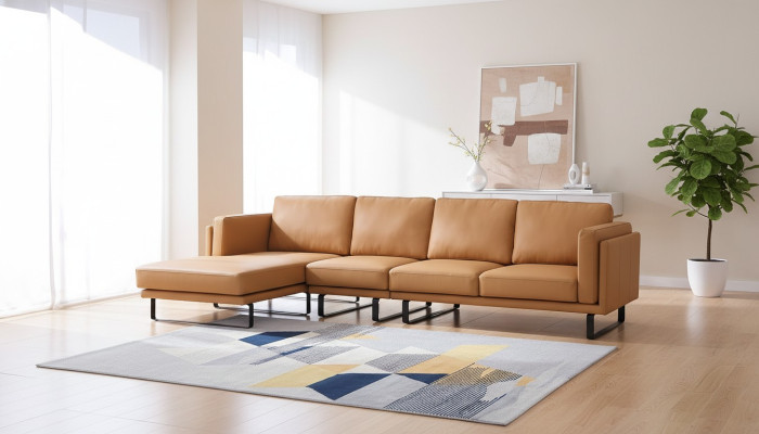 Eckcouch Design Ecksofa Wohnzimmer Möbel Moderne Lederpolster Couch