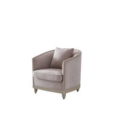 Wohnzimmer Luxus Sessel Hotel Polster Deko Moderne Einsitzer Designer Grau