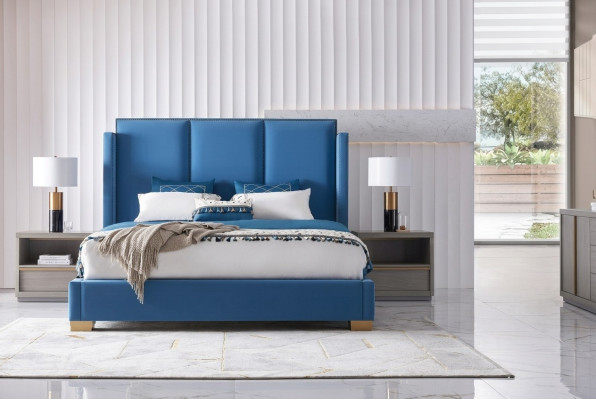 Schlafzimmer Luxus Bett Möbel 2x Nachttisch Set Betten dubai hotel möbel