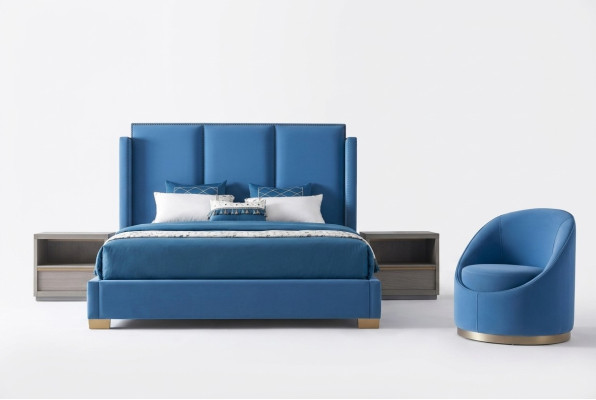 Schlafzimmer Luxus Bett Möbel 2x Nachttisch Set Betten dubai hotel möbel