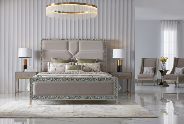 Schlafzimmer Luxus Bett Design Bett Betten 180x200cm Dubai Doppel
