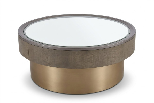 Runder Design Couchtisch Glas Rundtisch Beistell Tische Runde Sofa