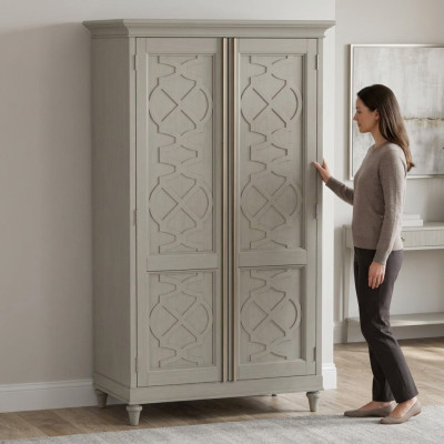 Schränke Holz Garderobe Möbel Design Kleiderschrank 2-türiger Holz
