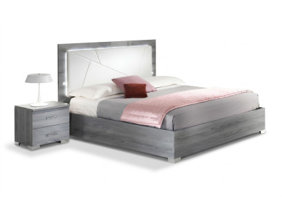Schlafzimmer 3 tlg. Set Bett 2x Nachttisch Konsole Betten Doppel Hotel Polster