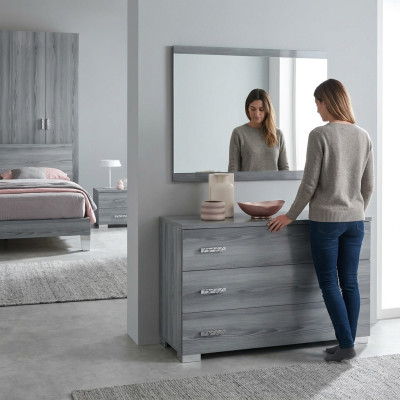 Kommoden Schrank mit Spiegel Design Möbel Luxus Möbel Garderobe 2tlg. Set Neu