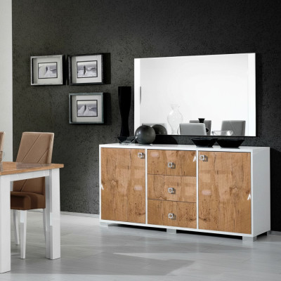 Anrichte Design Kommode 100*50 Luxus Holz Kommoden Schrank Wohnzimmer Schränke