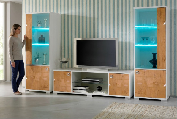RTV Design Sideboard Fernseh Hochglanz Low Kommode Neu Board Wand Luxus Schrank