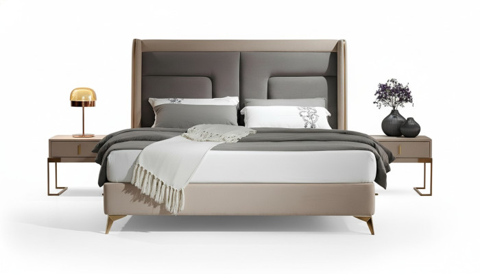 Luxus Schlafzimmer Bett Design Polster Betten Möbel Schlaf Hotel Doppel 180x200