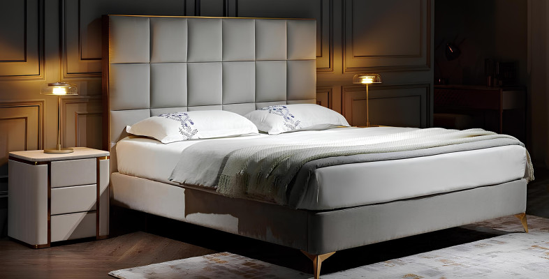 Design Bett Schlafzimmer Betten Textil Hotel Luxus Polster Sitz Stoff Möbel Neu