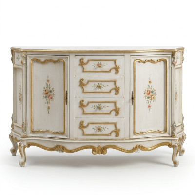 Kommode Klassischer Schrank Massivholz Möbel Sideboard Italienische Einrichtung