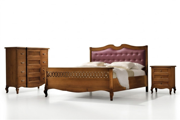 Schlafzimmer Massiv Holz Möbel Bett Polster Design Luxus Doppel Hotel Betten Neu