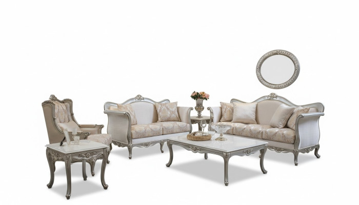 Sofagarnitur 3+1+1Sitzer Couchtisch Beistelltisch Garnitur Sessel Set 5tlg