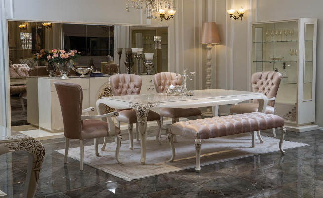 Luxus Esstisch Design Tisch Esszimmer Tische Holztische Italienische Möbel 228cm