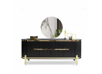 Sideboard Luxus Schrank Regal Holz Anrichte Schränke Wohnzimmer Modern Designer