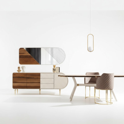 Einrichtung Gruppe Luxus Tisch + 2 Stühle Set 3tlg. Esstisch Garnitur Esszimmer