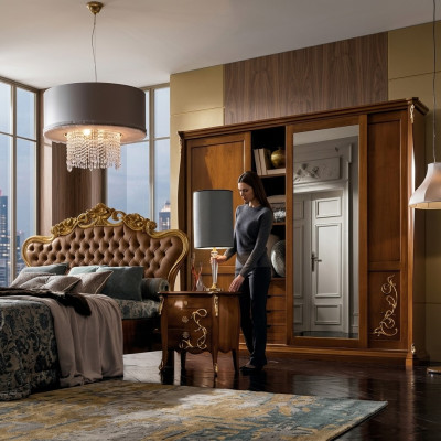 Schlafzimmer Schrank Holz Möbel Barock Neu Klassischer Kleiderschrank Schränke